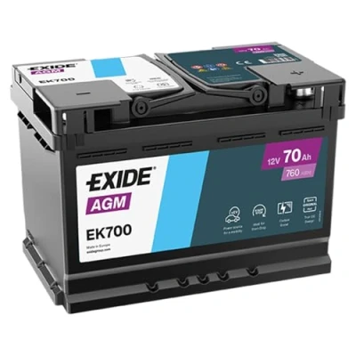 Immagine di EXIDE Start Stop EK700 Batteria avviamento 12V 70Ah 760A B13 MINI: Cabrio, DS: DS3 Hatchback, SKODA: Octavia 3 Combi