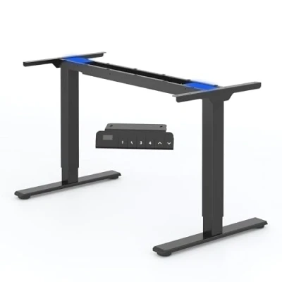 Immagine di FLEXISPOT EB2B Scrivania Regolabile in Altezza Standing Desk Elettrica Motorizzata, con 2 Motori Memoria Automatica Intelligente (Nero)
