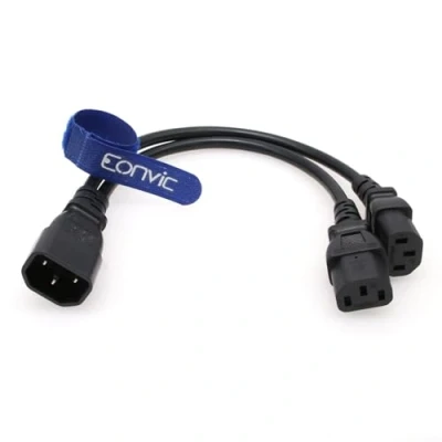 Immagine di Eonvic cavo di alimentazione IEC 320 C14 A 2 x C13, spina Power Y tipo splitter adattatore 250 V 10