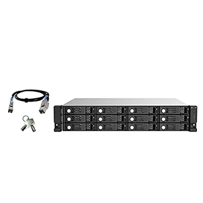Immagine di QNAP TL R1220SEP RP Box esterno HDD/SSD Nero, Grigio