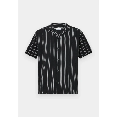 Immagine di Jack &amp; Jones Jjejeff Stripe Resort SS SN Camicia, Uomo, Taglia: Small, Black