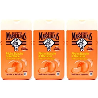 Immagine di Gel Le Petit Marseillais Extra Gentle doccia bianco pesche e nettarine 250 ml Set di 3