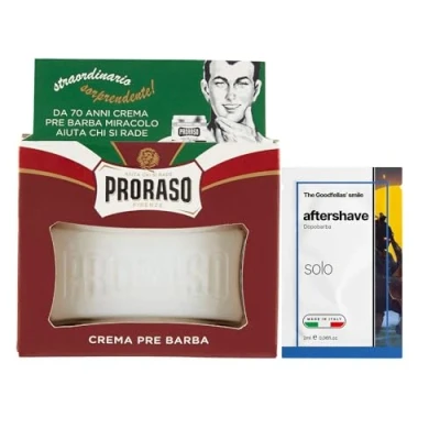 Immagine di The Goodfellas&#039; smile set Proraso Crema Prebarba, Multicolore + Campioncino dopobarba Solo