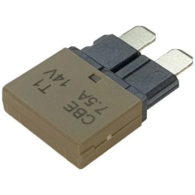 Immagine di Hansor CBE1 0714 Interruttore automatico fusibile piatto standard 7.5 A Marrone 1 pz.