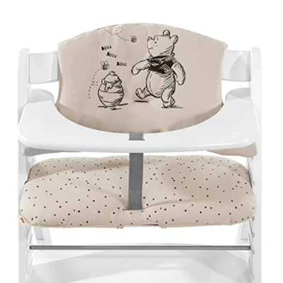 Immagine di hauck Cuscino Seggiolone Highchair Pad Select Alpha+, Beta+ in Cotone Facile da Fissare, 2 Pezzi Beige, Winnie The Pooh