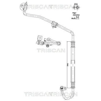 Immagine di TRISCAN 9010 28067 Condotto d. bassa/alta pressione, Climatizzatore da Compressore clima a Condensatore