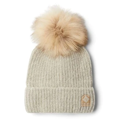Immagine di Columbia Winter Blur Pom Bean Berretto, Taglia: One Size, Taupe