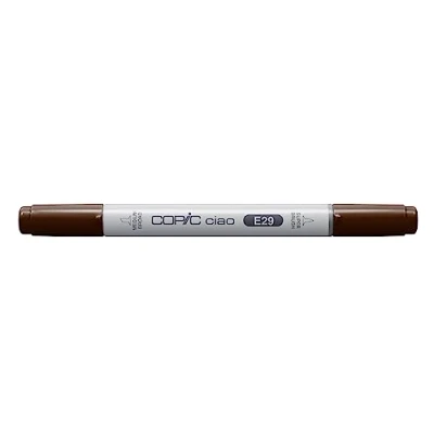 Immagine di Copic Ciao Pennarello Grafico con Doppia Punta, 11 g , Marrone (Burnt Umber), 12 x 150 mm