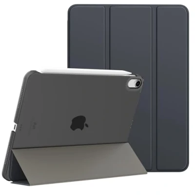 Immagine di MoKo Custodia per iPad Air 6a Gen 11 Pollici M2 2024/ 5a 2022/ 4a 2020, 11&#039;&#039; con Retro Rigido Traslucido, 6/5/4, Grigio Siderale