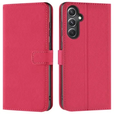 Immagine di Verco Custodia a libro per Samsung Galaxy S23 FE 5G, colore: Rosa