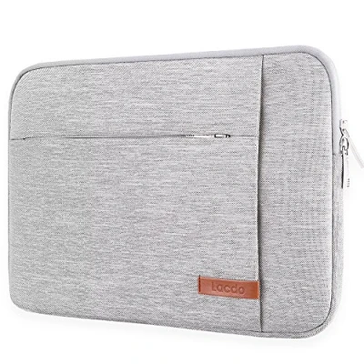 Immagine di Lacdo Laptop Sleeve Case for 13 inch New MacBook Air M3 A3113/M2 A2681/M1 A2337 A2179 2024 2018, PRO M2/M1 A2338 A2251 A2289, iPad M4 / M2 OLED 2024, Gray