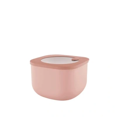 Immagine di Guzzini Kitchen Active Design, STORE&amp;MORE BIO, Contenitore Ermetico Alto per Frigo/Freezer/Microonde (M) Rosa Fiori di Pesco, 16 x16 x h10,7 cm 1550cc 170723251
