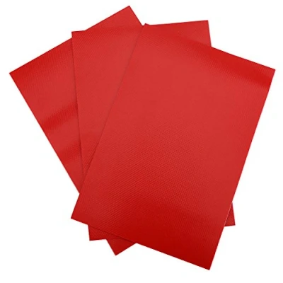 Immagine di Kit Riparazione gommone di per Barche 3 Pezzi con Toppe in PVC Set Accessorio Kayak(Rosso)