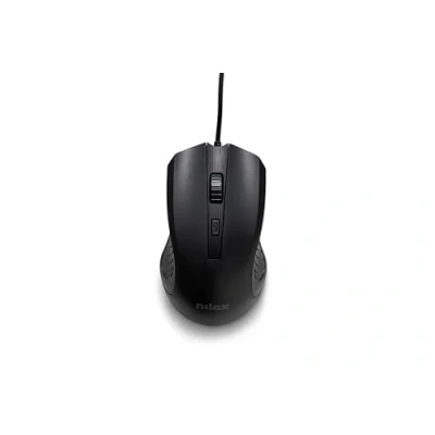Immagine di Nilox MOUSB1013 Mouse USB con Selettore DPI fino a 2400 DPI, 4 Pulsanti e Sensore Ottico, Cavo 1,5 m, Compatibile Windows/Linux/Mac