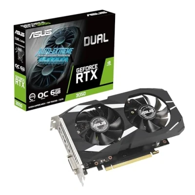 Immagine di ASUS GeForce RTX 3050 LP BRK OC Edition 6GB GDDR6 (resistenza alla polvere IP5X, doppi cuscinetti a sfera, staffa in acciaio inossidabile, PCIe 4.0, DLSS 3, HDMI 2.1, DisplayPort 1.4a, DVI D e altro)