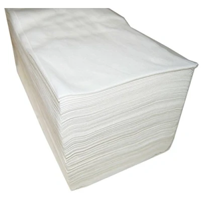 Immagine di Spun Lace Asciugamani usa e getta, 40 x 80 cm, 100 pezzi, per mop, speciale potere attrazione della polvere, parrucchieri/estetica, colore: bianco