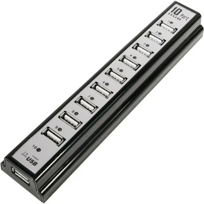 Immagine di LogiLink UA0096 10 Porte Hub USB 2.0 Nero