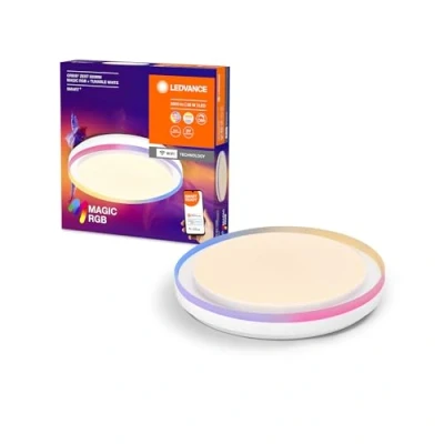 Immagine di LEDVANCE Smart e luce a soffitto LED WiFi, bianco, 32W, 340LEDVANCE lm, funzionalità di bianca, dimmerabile, effetto Magic RGB dinamica, lunga durata, montaggio semplice, 2700 6500K