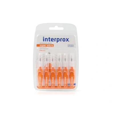 Immagine di Interprox Spazzole interdentali arancioni super micro 6 pezzi, confezione da 3 (3 x pezzi)