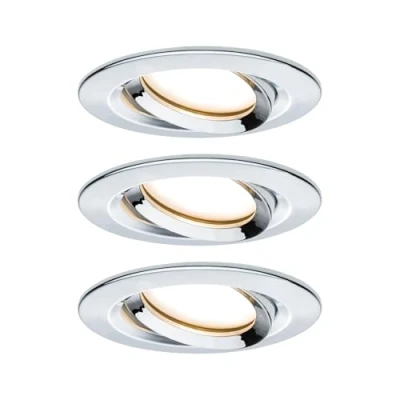 Immagine di Paulmann Nova Plus Lampada da incasso per bagno Kit 3 LED (monocolore) 20.4 W IP65 Cromo