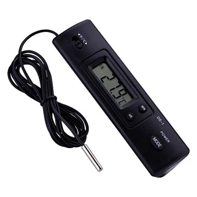 Immagine di Termometro digitale LCD con sensore sonda grande display cablato per frigorifero
