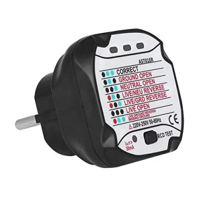 Immagine di Bside AST01 Rilevatore di Tester per Presa Elettrica Automatica Professionale (220v Eu Plug)