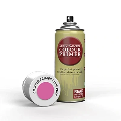 Immagine di The Army Painter Color Primer Pixie Pink, 400 ml Spray Acrilico Vernice per Priming Miniatura, Gioco di Ruolo, Giochi da Tavolo e Wargames