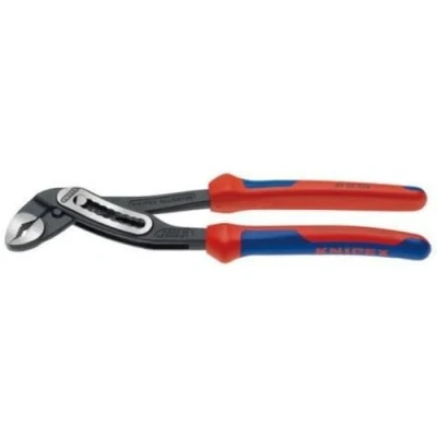 Immagine di Knipex Alligator Pinza Regolabile per Tubi e Dadi Bonderizzata Nera, Rivestiti in Materiale Bicomponente, Forma Affusolata 250 Mm (Confezione Self Service/Blister) 88 02 Sb