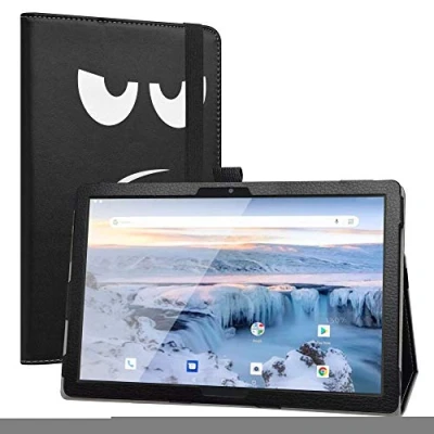 Immagine di Labanem a Cover con Archos T101 4G Slim Fit Pelle PU Custodia Sottile e Pieghevole per Tablet Don&#039;t Touch