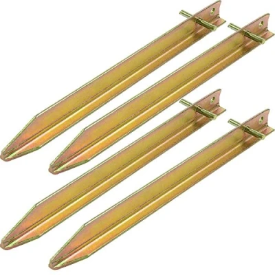 Immagine di Moritz Picchetti per tenda in acciaio, con profilo a T, 30 40 o 50 cm, (4 pezzi, cm)