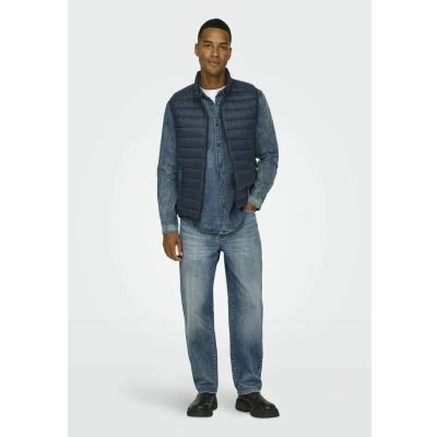 Immagine di ONLY &amp; SONS Onsedge Straight MB Green 2341 Tai DNM Jeans, Media Blu Denim, 36W x 32L Uomo