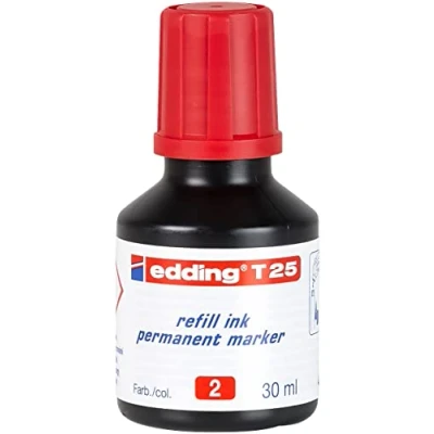 Immagine di EDDING CF10RICARICA MARC.PERM. 30ML ROSSO