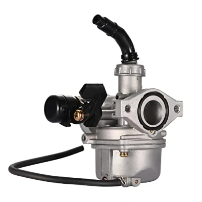 Immagine di GOOFIT Carburatore 19 PZ19 Minimoto Alluminio Cinese Manuale Choke sostituzione per 50cc 70cc 90cc 110cc Mini Quad Pit Bike Go Kart Motore Ciclomotore e Scooter Argento
