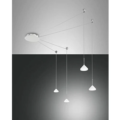 Immagine di FABAS LUCE 3410 49 102 SOSPENSIONE ISABELLA LED DIMMERABILE 32W 2880lm Ømax:700cm COLORE BIANCO