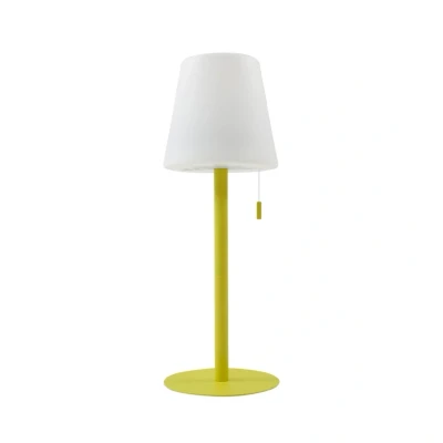 Immagine di Lampada ricaricabile Lindby LED Azalea giallo alluminio CCT regolabile in