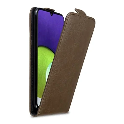 Immagine di Cadorabo Custodia Compatibile con Samsung Galaxy A22 4G / M22 M32 in Bruno caffè Protezione Stile Flip Chiusura Magnetica Case Cover Wallet Book Etui