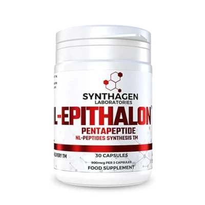 Immagine di SYNTHAGEN LABORATORIES NL EPITHALON PENTAPEPTIDE Per Rallentare l&#039;Invecchiamento Migliorare la Qualità del Sonno e i Ritmi Circadiani Peptidi Anti Aging Azione Antiossidante