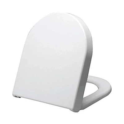 Immagine di Grünblatt 515153 Sedile copriwater per WC Duravit Starck 3, in Duroplast, dotato di cerniere metallo con abbassamento automatico, colore bianco