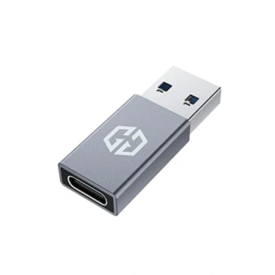 Immagine di GRAUGEAR Adattatore USB C a A, Velocità 10Gbit/s, Gen2 USB3.2 10Gbps, Connettore Tipo Femmina Maschio Corpo in Alluminio