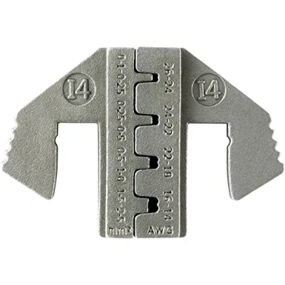 Immagine di TOOLCRAFT PLE 0I4 Matrici di crimpaggio Spina piatta Range compressione: 0.1 fino a 2.5 mm² Adatto per marchio (Pinze): PZ 500
