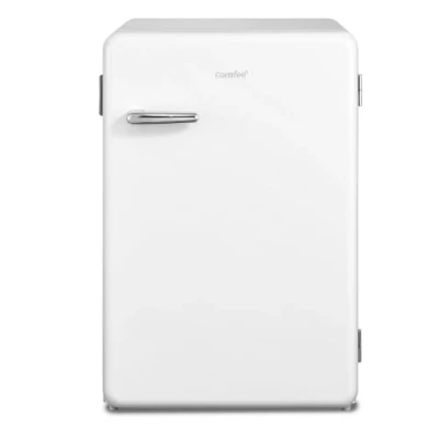 Immagine di COMFEE&#039; RCD113WH2RT(E) Frigorifero Piccolo con Freezer, 116 Litri, Design Retrò, Frigo Monoporta, Temperatura Regolabile, Adatto a Camera, Ufficio e Hotel, Luce LED, Silenzioso, Bianco