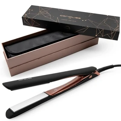 Immagine di Corioliss C5 Piastra per Capelli Professionale Piastre in Titanio Perfetta Lisciare e Fare Onde Fino a 235C Black Copper