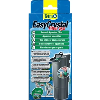 Immagine di Tetra EasyCrystal Filter 250 Filtro Interno per Acquari, un’Acqua Cristallina e Salubre, Utilizzabile in Acquari da 15 a 40 L