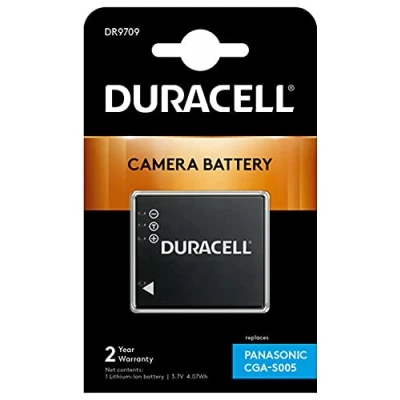 Immagine di Duracell DR9709 Batteria per Panasonic CGA S005, 3.7 V, 1050 mAh, Nero