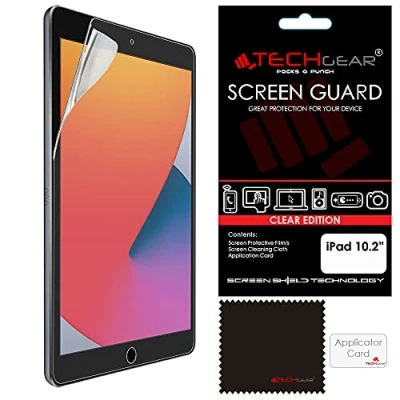 Immagine di Techgear Pellicola salvaschermo trasparente per iPad 7 da 10,2&quot;, progettata Apple generazione 2019