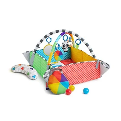 Immagine di Baby Einstein Patch&#039;s 5 in 1 Colore Playspace Attività Gioca Palestra &amp; Palla Poit, Età Neonato + Musica, Singolo, Play Mat Ball Pit, Count (Pack of 1), 12573 EP W11