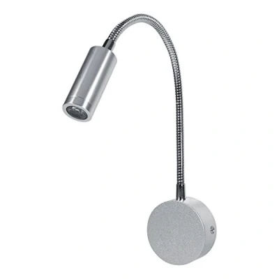 Immagine di Ftvogue Lampada da lettura a parete con luce flessibile collo di cigno letto bianca calda/fredda AC85 265V 1W / 3W(warm white(3500k) 3W)