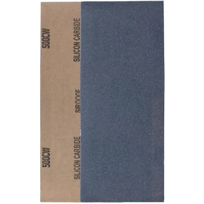 Immagine di YoiYee Fogli di carta vetrata a grana 500 bagnati e asciutti, 23 x 9,5 cm, rotolo abrasiva fine per legno, metallo, plastica, vetro, pietra levigatura da parete, confezione 10