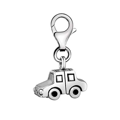 Immagine di Quiges Donna Charm Ciondolo Placcato Argento Auto per Bracciali e Accessori