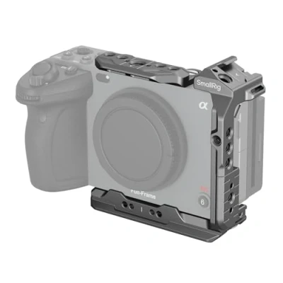 Immagine di SMALLRIG FX3/FX30 HawkLock Quick Release Half Cage per Sony FX3 / FX30, con QR NATO Rail, Progettazione Modulare XLR Handle, Integrato Piastra a Sgancio Rapido Arca 4772